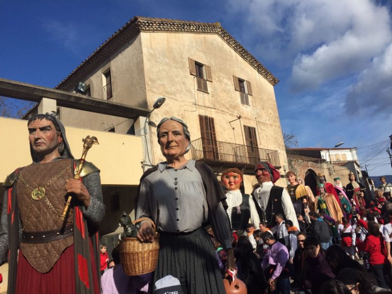 Gegants de Martorell participen a la 18a Trobada de Gegants de Sant Antoni de Vilamajor