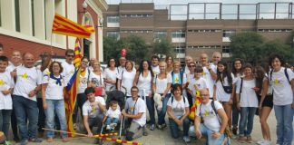 Martorell participa en la manifestació de la Via Lliure a la Meridiana de Barcelona