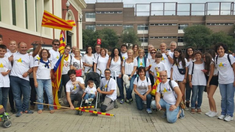 Martorell participa en la manifestació de la Via Lliure a la Meridiana de Barcelona