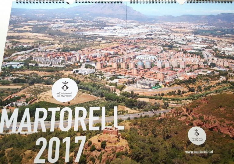 El calendari de l’Ajuntament de 2017 mostra la transformació de Martorell, des de l’aire