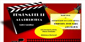 Vint persones formaran part del rodatge d’un curt a la Biblioteca Martorell aquest mes de febrer