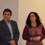 L'alcalde Xavier Fonollosa i la regidora Míriam Riera presideixen la benvinguda dels alumnes francesos
