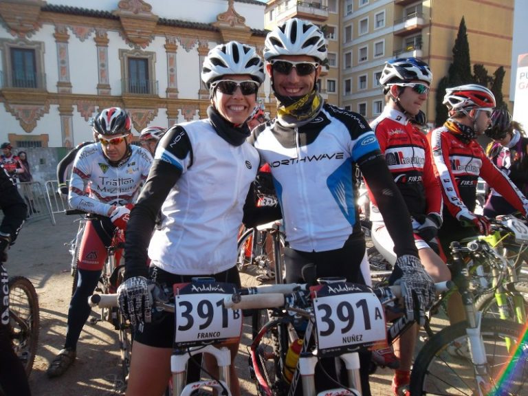 Israel Núñez i Mar Franco, líders de la Lliga Catalana de BTT en la primera jornada