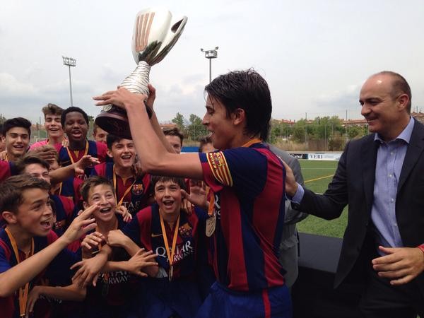 El martorellenc Èric Garcia, campió de Catalunya infantil amb el Barça al CE Torrent de Llops