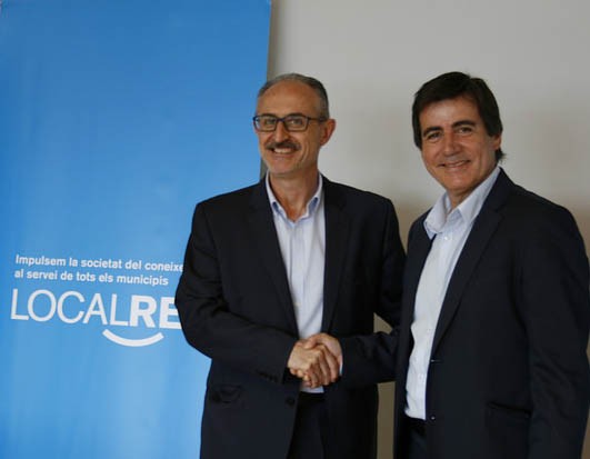 Acord de Localret i l’Àmbit B30 per apropar la fibra òptica a polígons industrials