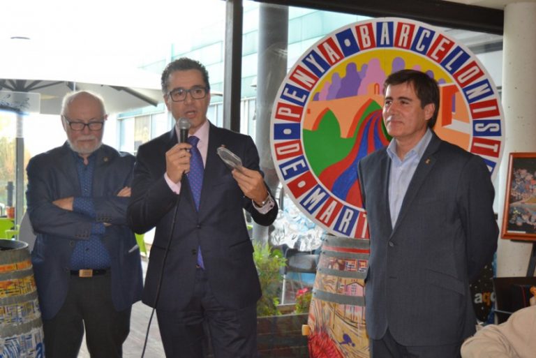Homenatge emotiu de la Penya Barcelonista de Martorell a tres socis fundadors