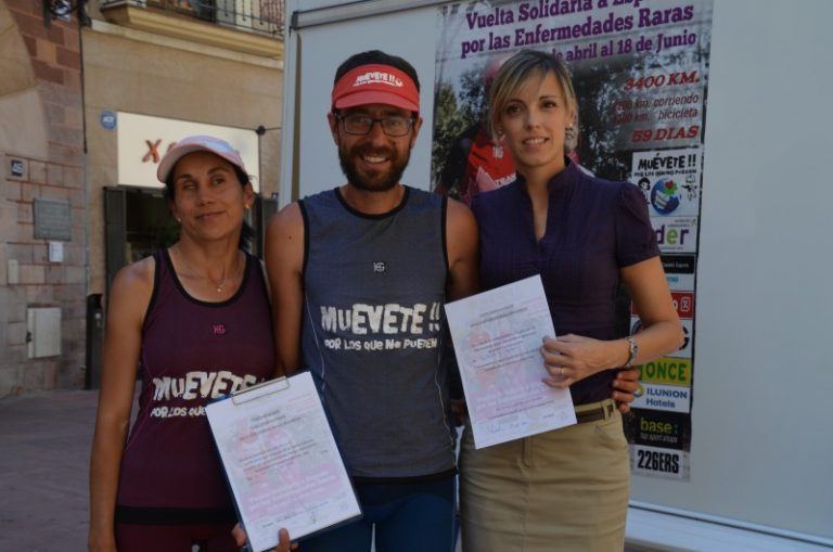 La Volta a Espanya per conscienciar sobre les malalties minoritàries fa parada a Martorell