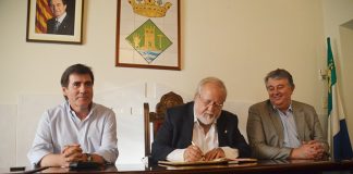 Salvador Esteve fa una visita institucional com a president de la Diputació de Barcelona