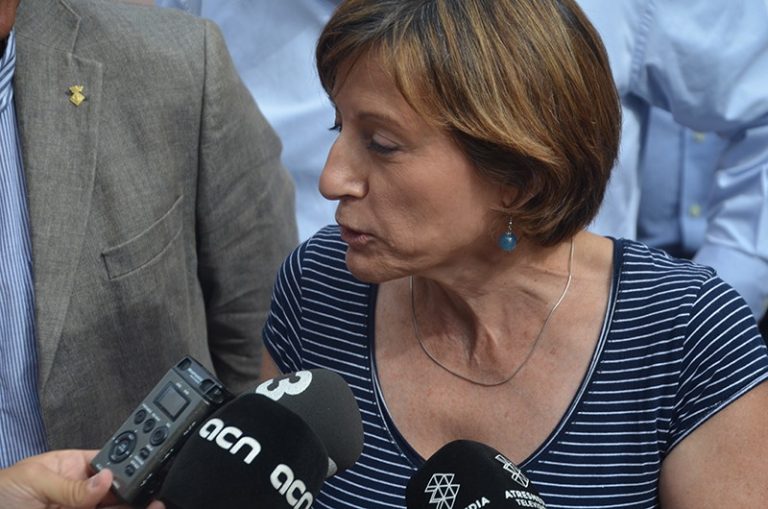 Carme Forcadell busca adhesions per a la llista de ‘Junts pel Sí’ a Martorell