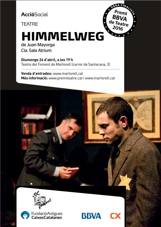 El Foment presenta diumenge l’obra ‘Himmelweg’, finalista del Premi BBVA de Teatre