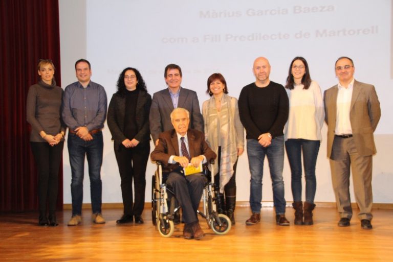 Reconeixement solemne a l’esforç i compromís del Fill Predilecte de Martorell, Màrius Garcia