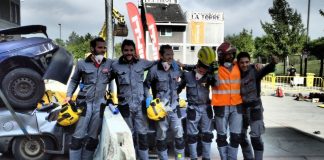 Bombers de Martorell queden tercers a la trobada estatal de rescats en accident de trànsit