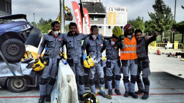 Bombers de Martorell queden tercers a la trobada estatal de rescats en accident de trànsit