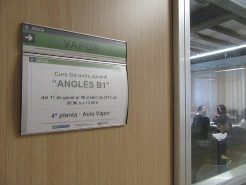 Una quinzena de joves inscrits a la Garantia Juvenil inicien el curs d’anglès al Molí Empresa