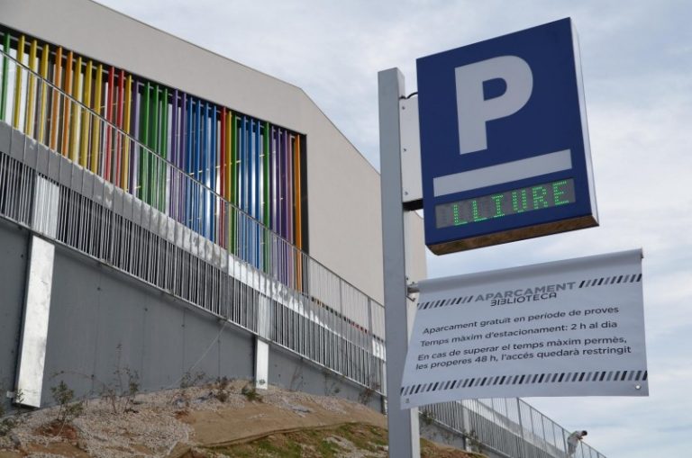 Entra en funcionament el nou pàrquing de la Biblioteca, que gestionarà el CET Can Cases
