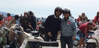 Una seixantena d’enamorats de la Vespa participen a la 8a pujada a Montserrat de l’AMCAM