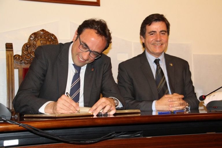 El conseller de Territori i Sostenibilitat, Josep Rull, fa visita institucional a Martorell