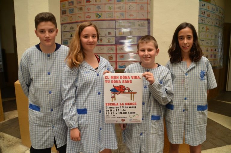 Els estudiants del Col·legi La Mercè promouen una campanya de donació de sang