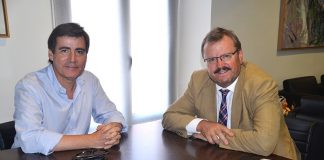 L’alcalde Fonollosa rep la visita del delegat del Govern a Barcelona Fernando Brea