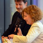 Fira del Llibre. Presentació de Cuina Flexi. Adam Martín i Maria Hinojo