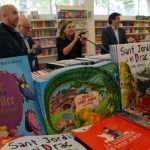 Inauguració de la 39a Fira del Llibre. Francesc Querol, Sergi Corral, Isona Passola i Xavier Fonollosa