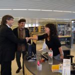 El president Puigdemont ha visitat la Biblioteca Municipal
