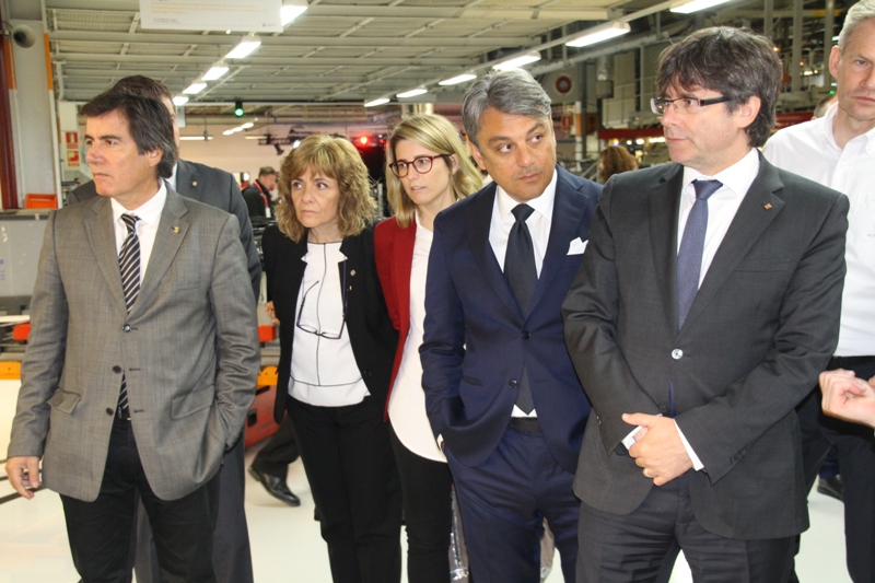 Visita president Puigdemont a SEAT