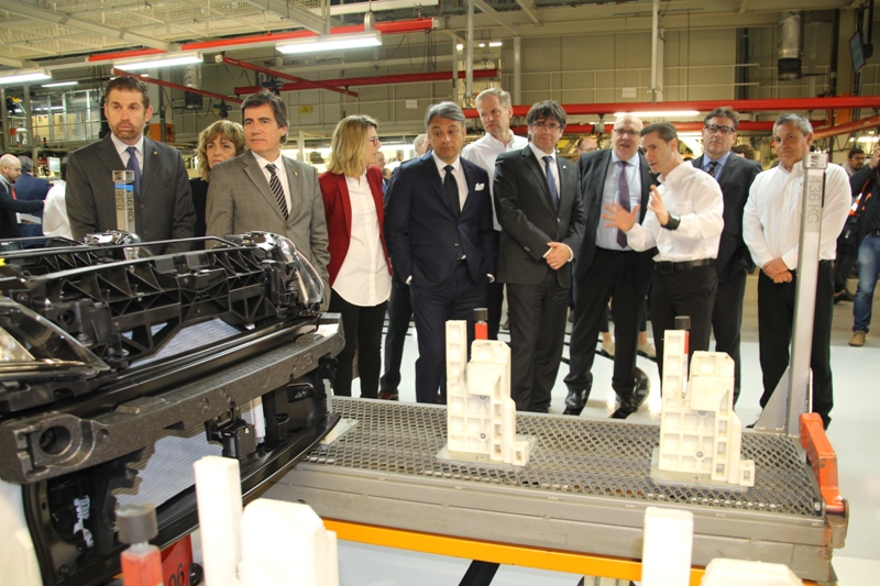 Visita president Puigdemont a SEAT