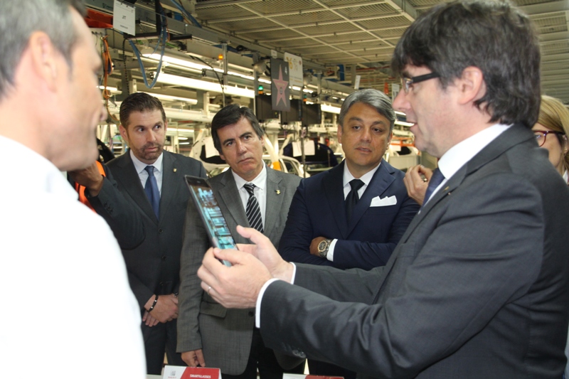 Visita president Puigdemont a SEAT