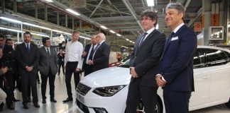 Carles Puigdemont garanteix el suport a SEAT en la seva primera visita a la fàbrica de Martorell Visita president Puigdemont a SEAT