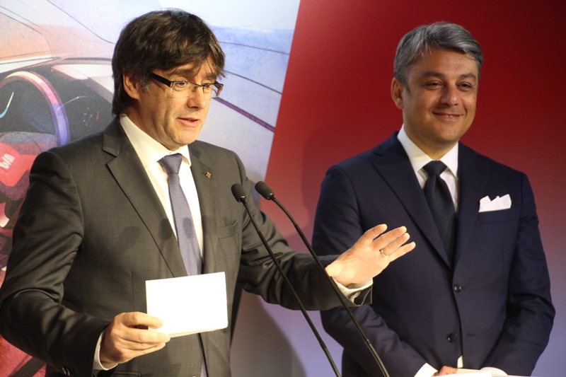 Visita president Puigdemont a SEAT