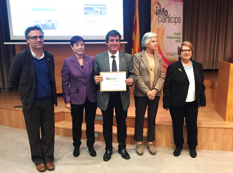 Martorell obté el reconeixement Infoparticipa a la transparència, atorgat per la UAB