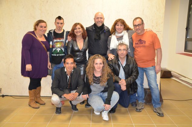 El regidor Sergi Corral amb els membres d'El Foment