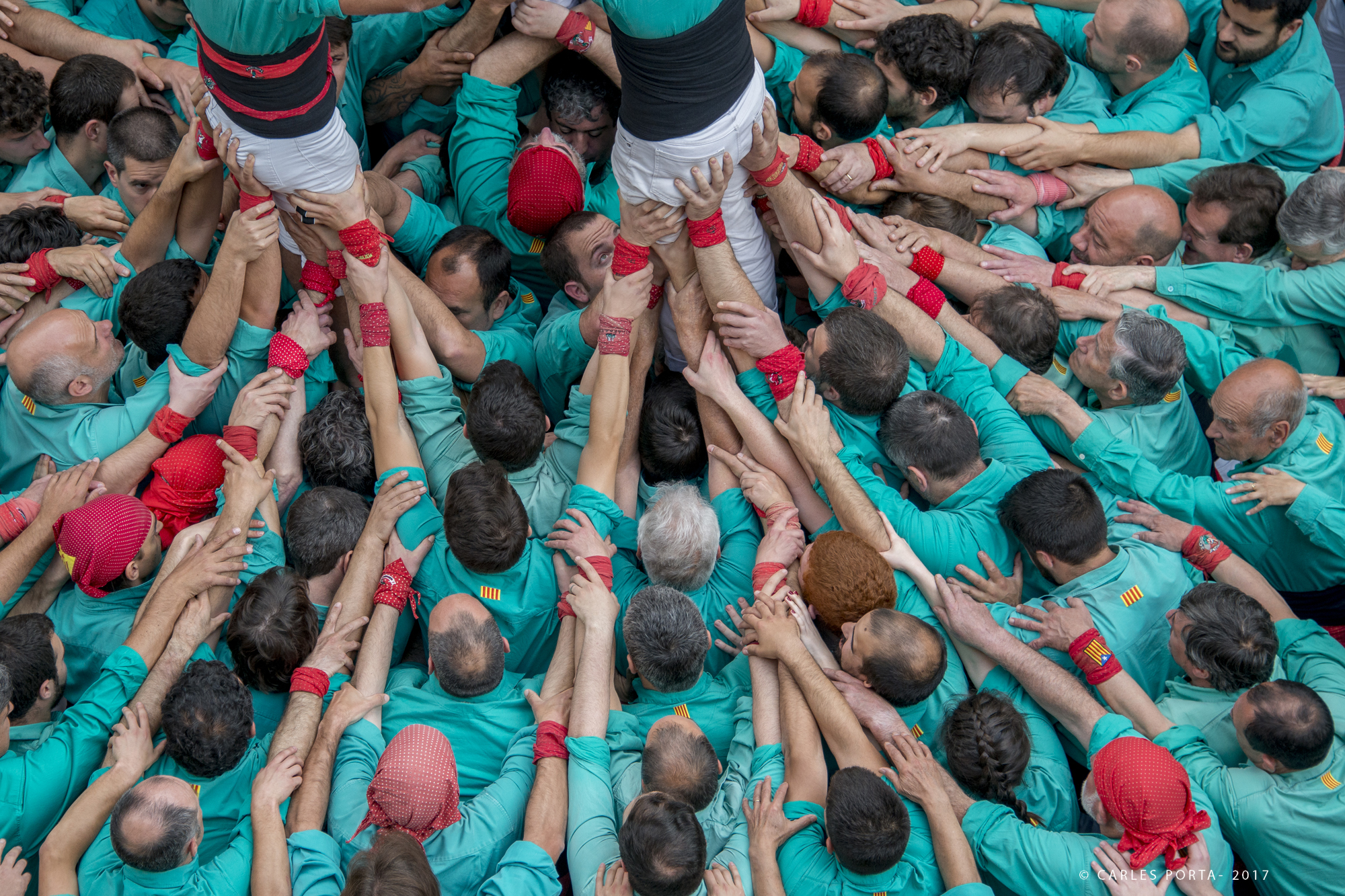 Castellers a la Fira de Primavera