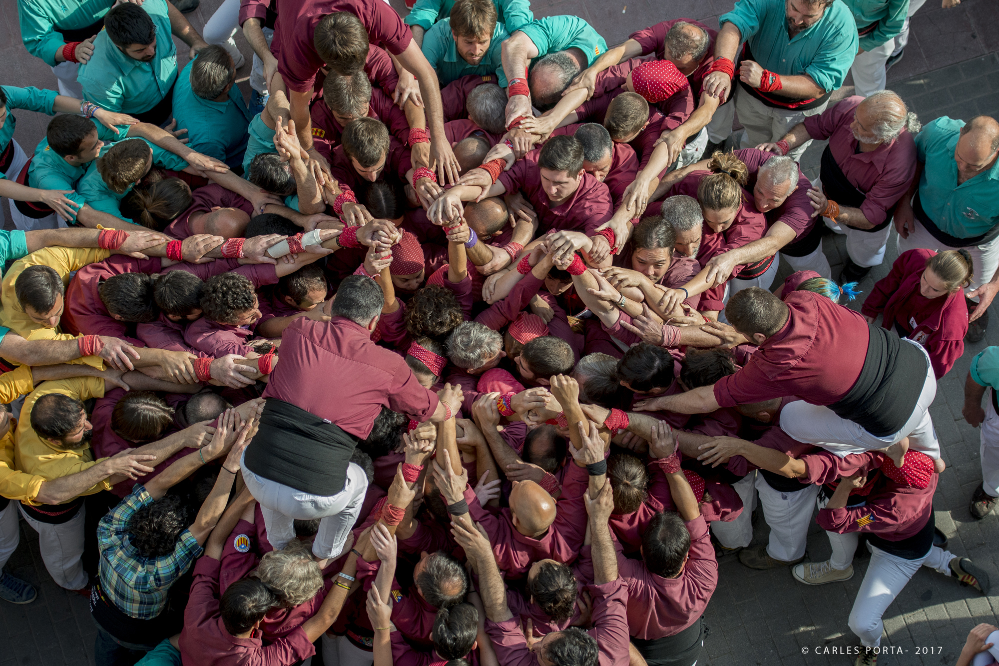 Castellers a la Fira de Primavera