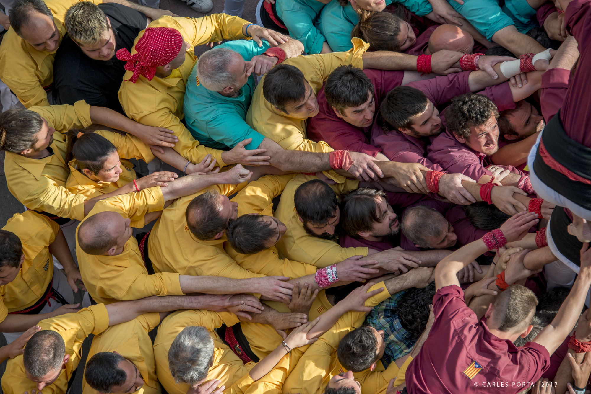 Castellers a la Fira de Primavera