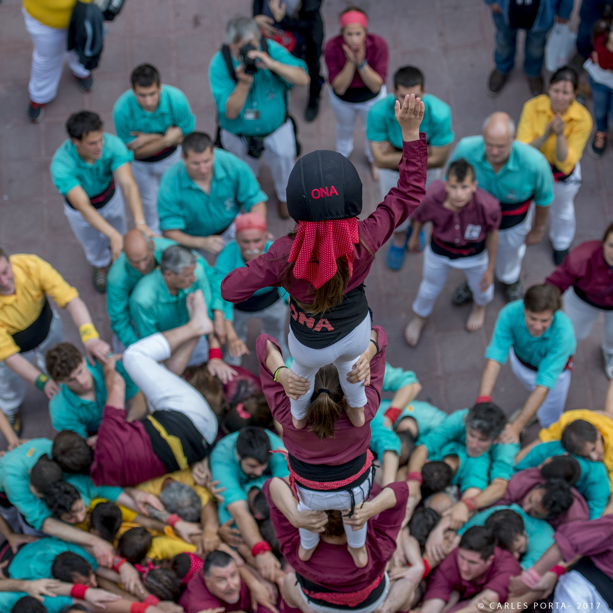 Castellers a la Fira de Primavera
