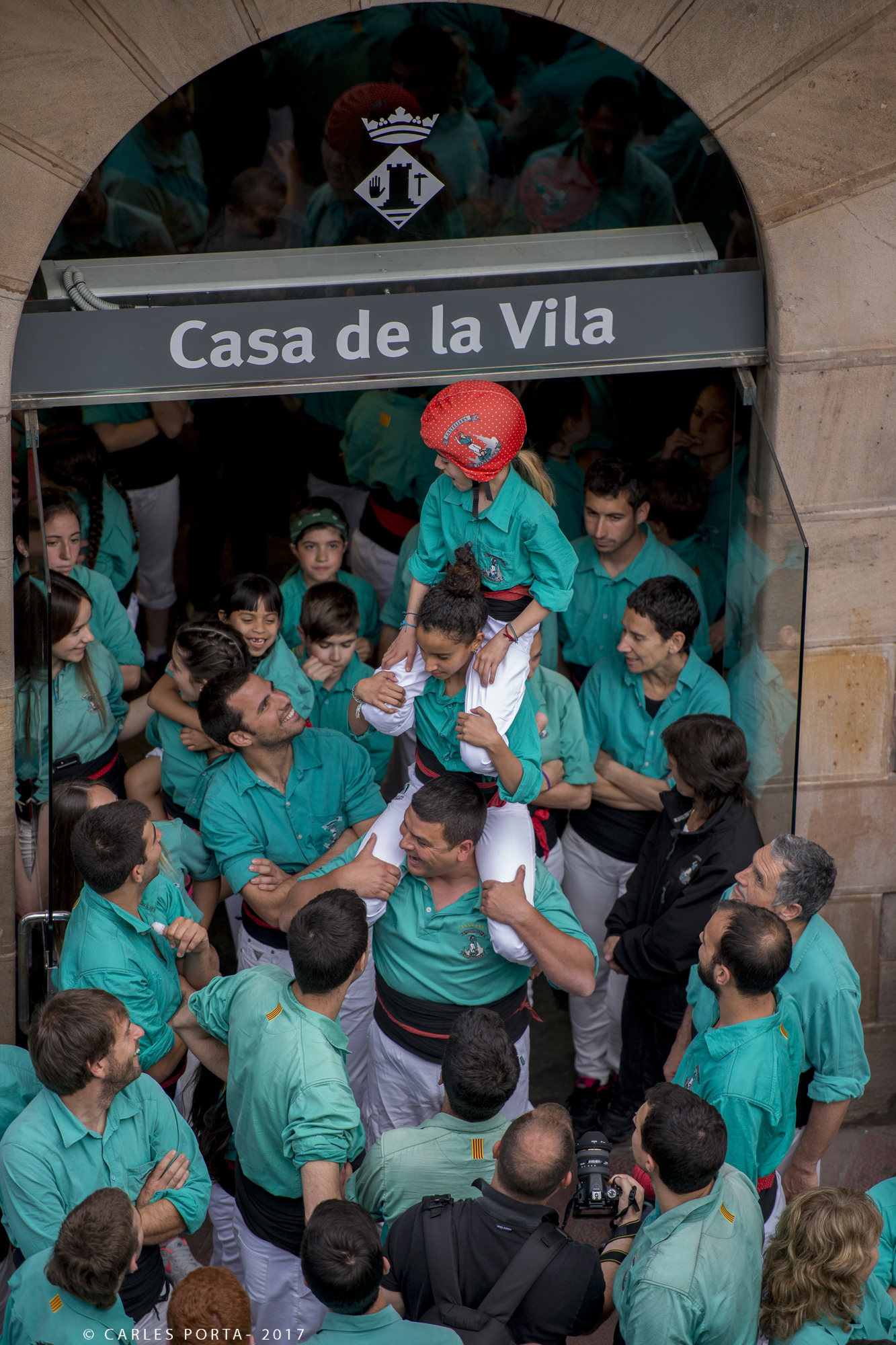 Castellers a la Fira de Primavera