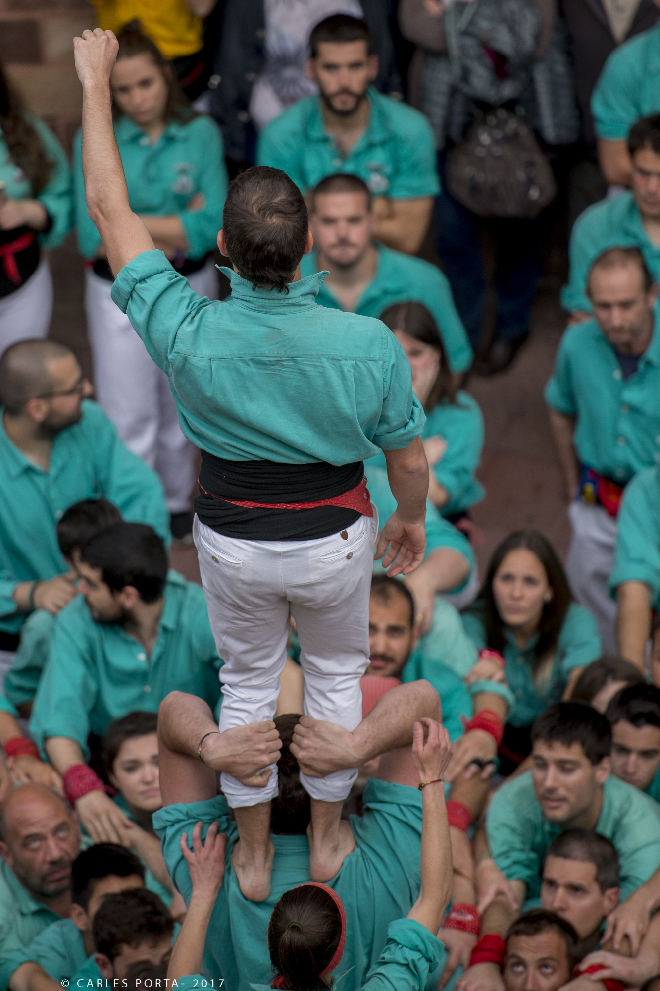 Castellers a la Fira de Primavera