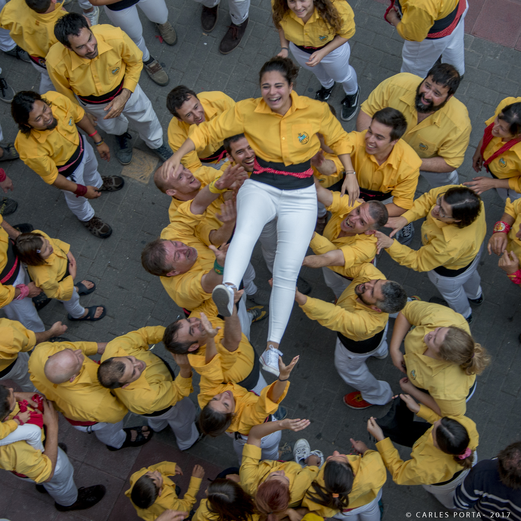 Castellers a la Fira de Primavera