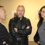 Vicente Díaz amb els regidors Sergi Corral i Míriam Riera